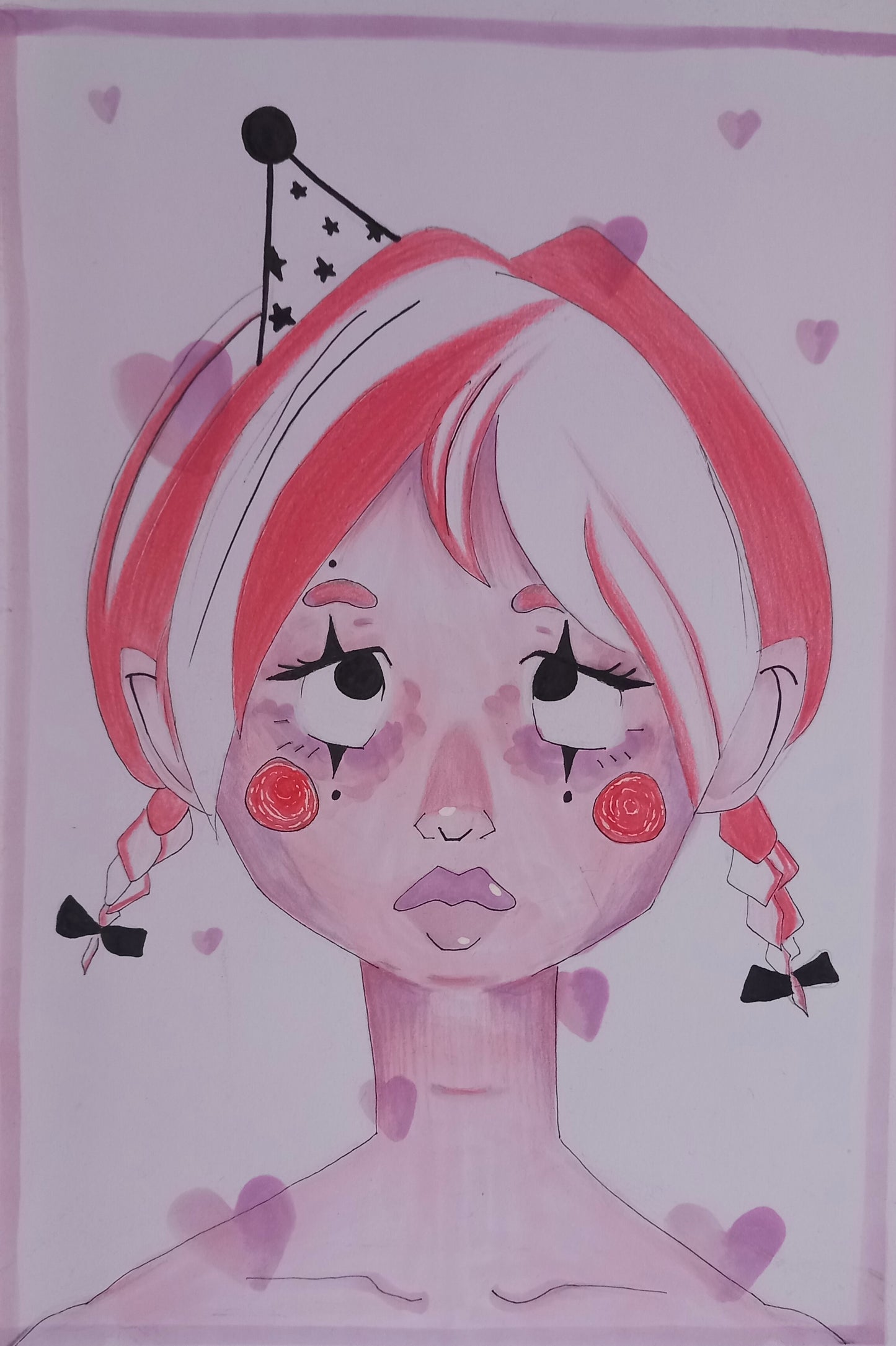 Clown Girl pin