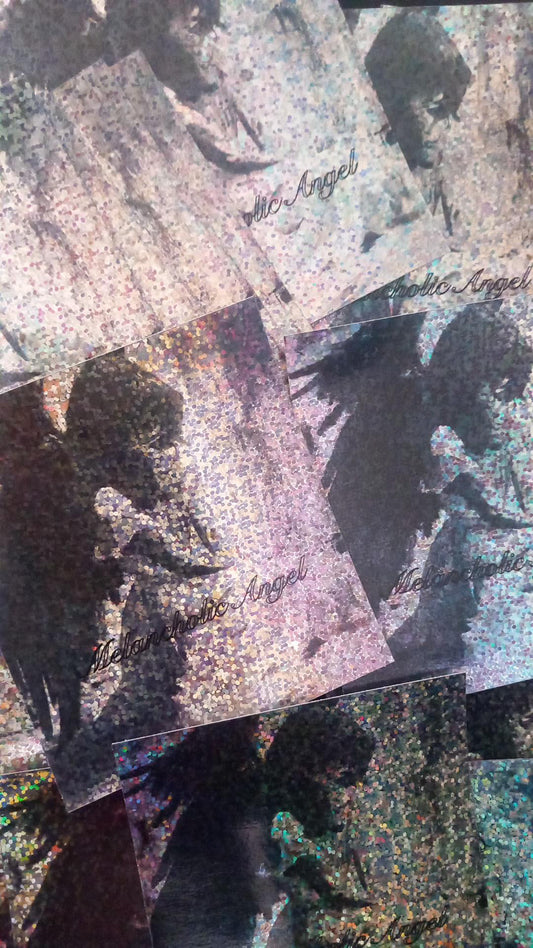 “Guardian Angel” Melancholic Angel Holographic stickers