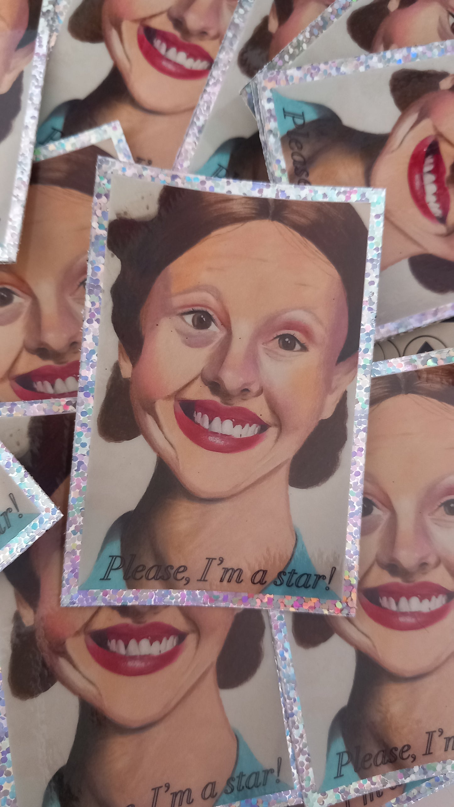 'Please, I'm a star!' Glitter Stickers
