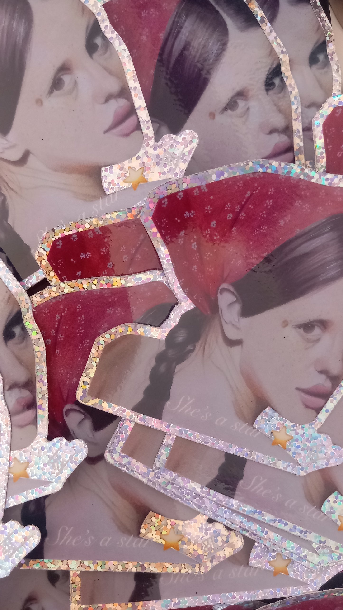 'She's a star' Glitter Sticker