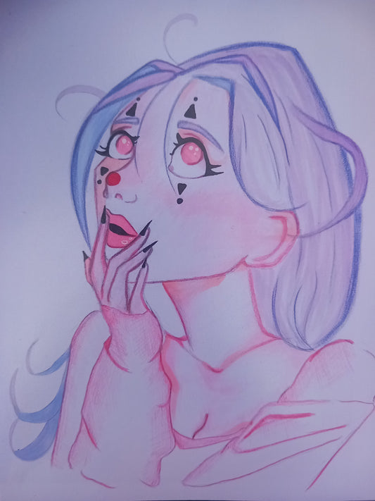 Clown girl 10x15 print