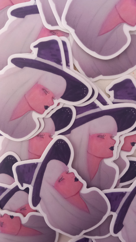 Cosmic witch sticker