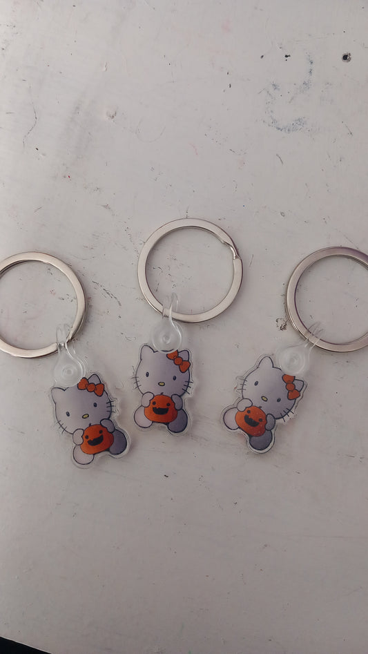Spooky Hello Kitty Keychain